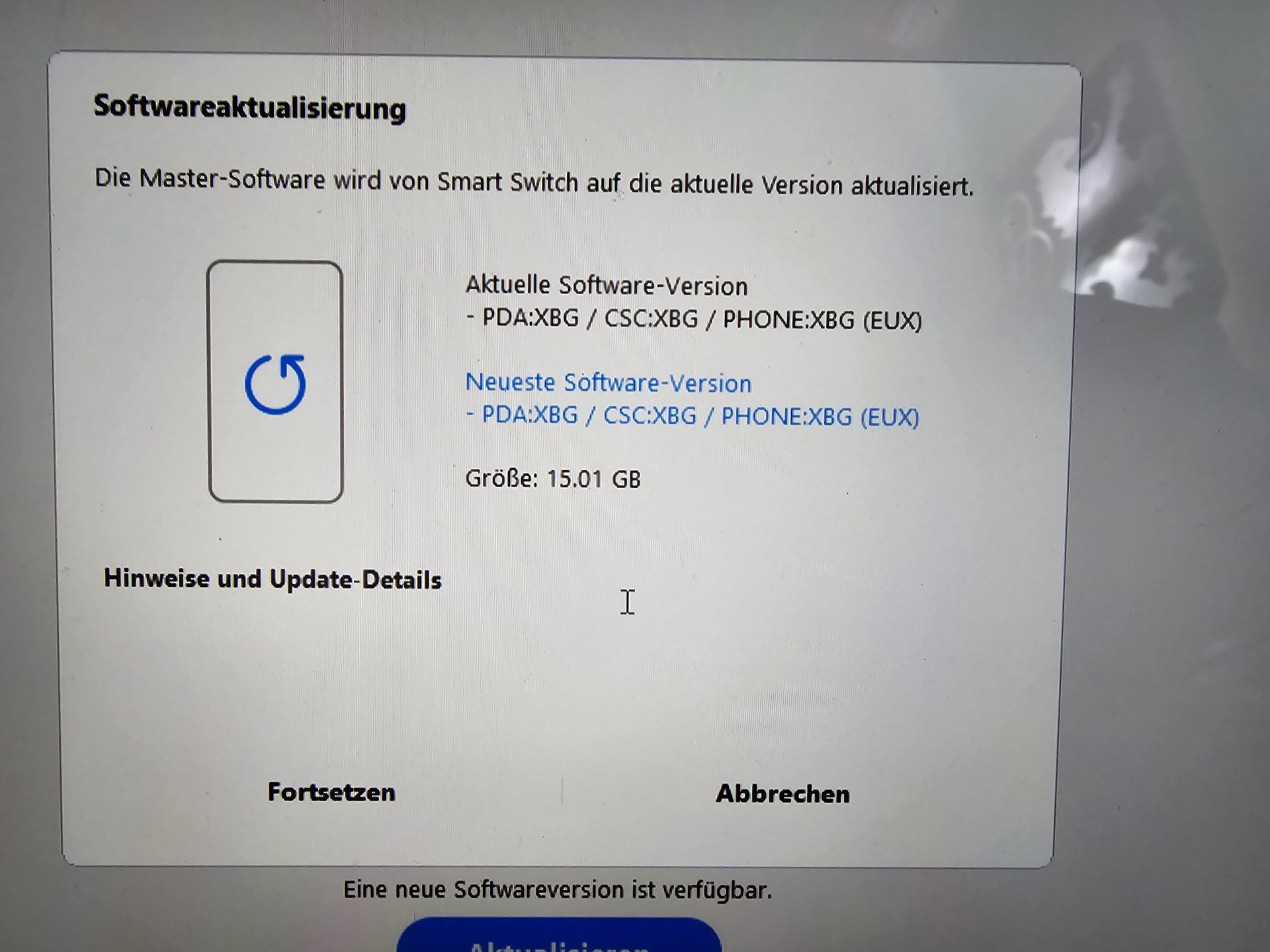 Update für das S24 Ultra per Smart Switch? (Samsung Galaxy S24 Ultra Forum)