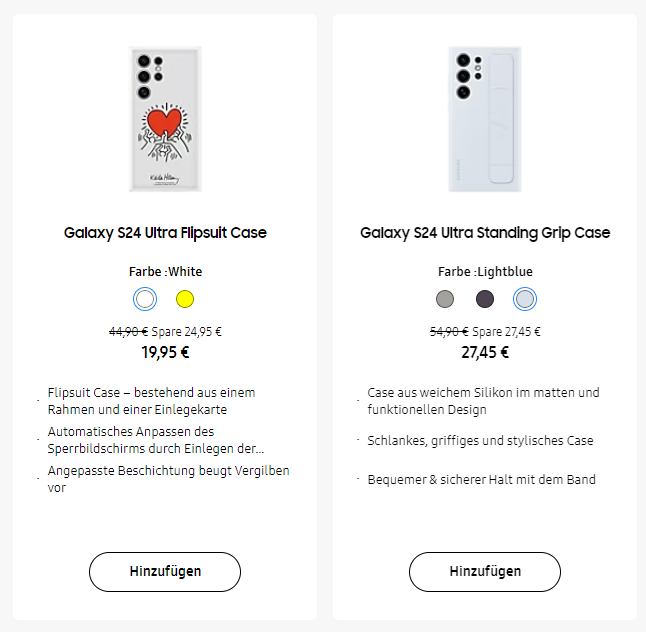 Zubehör - Taschen und Hüllen für das Galaxy S24 Ultra (Samsung Galaxy S24  Ultra Forum) - Seite 3