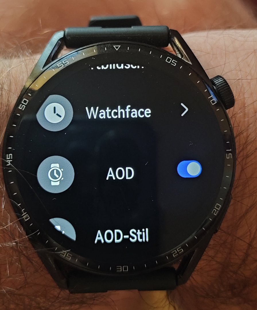 AOD Always On Display der Watch GT 3 funktioniert nicht mehr richtig Huawei Watch GT 3