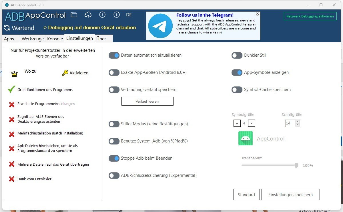 Tool] ADB AppControl - Anwendungsmanager und Debloat-Tool (ohne Root)  (Allgemeine Tools und Scripte (geräteunabhängig)) - Seite 19