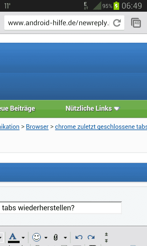 Chrome Zuletzt Geschlossene Tabs Wiederherstellen Android Hilfe De