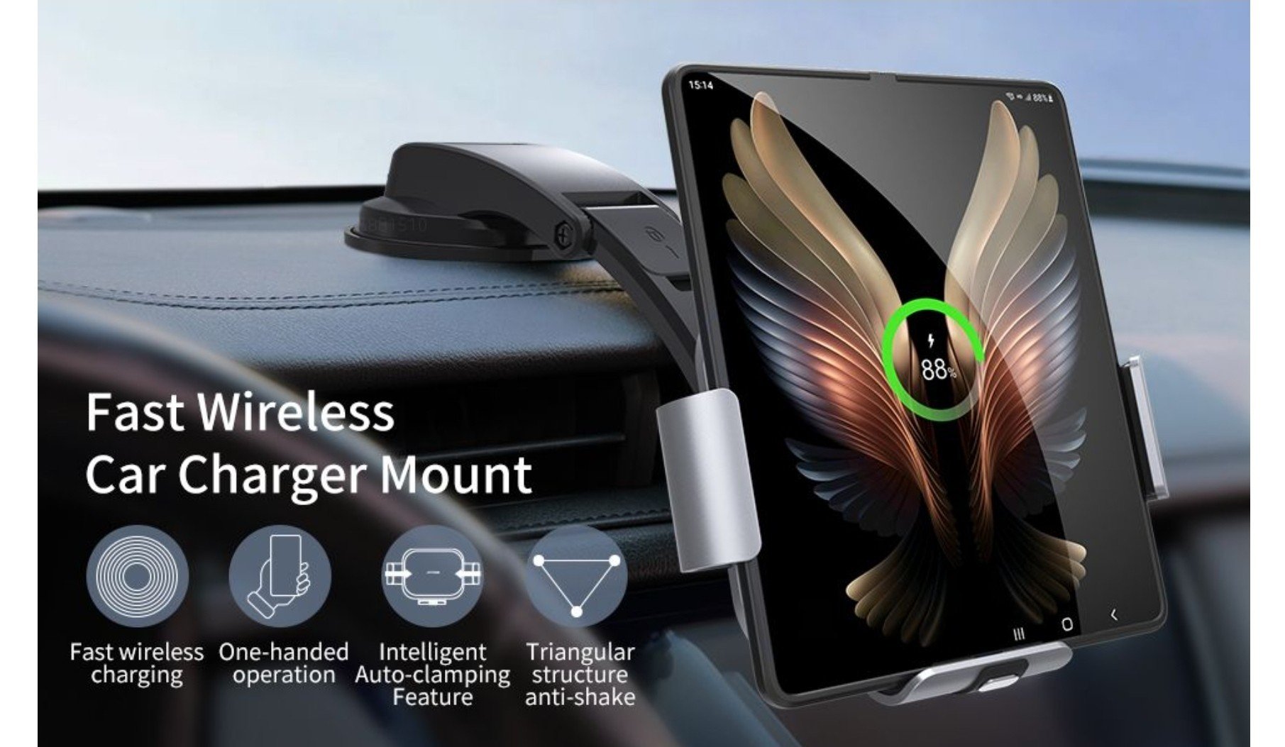 Xuenair Z Fold 4 Kfz-Halterung für Armaturenbrett, Z-faltbar, Aluminium,  erstaunliche 2 Modi, Autohalterung für Samsung Galaxy Z Fold 4 3 2 und  4,7-6,9 Zoll iPhones : : Elektronik & Foto